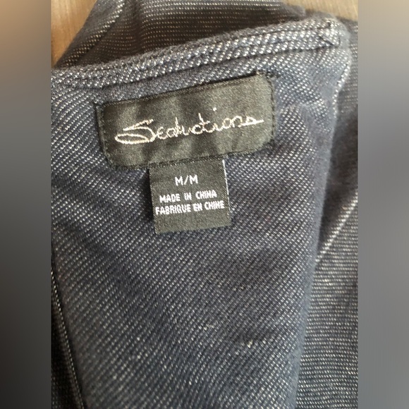 Denim-like Strapless Dress (Size Medium) - Picture 4 of 6